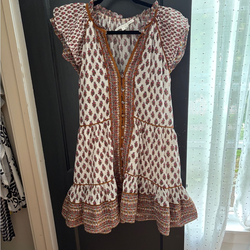 Veronica Beard Amoura Button Front Mini Dress Size 12